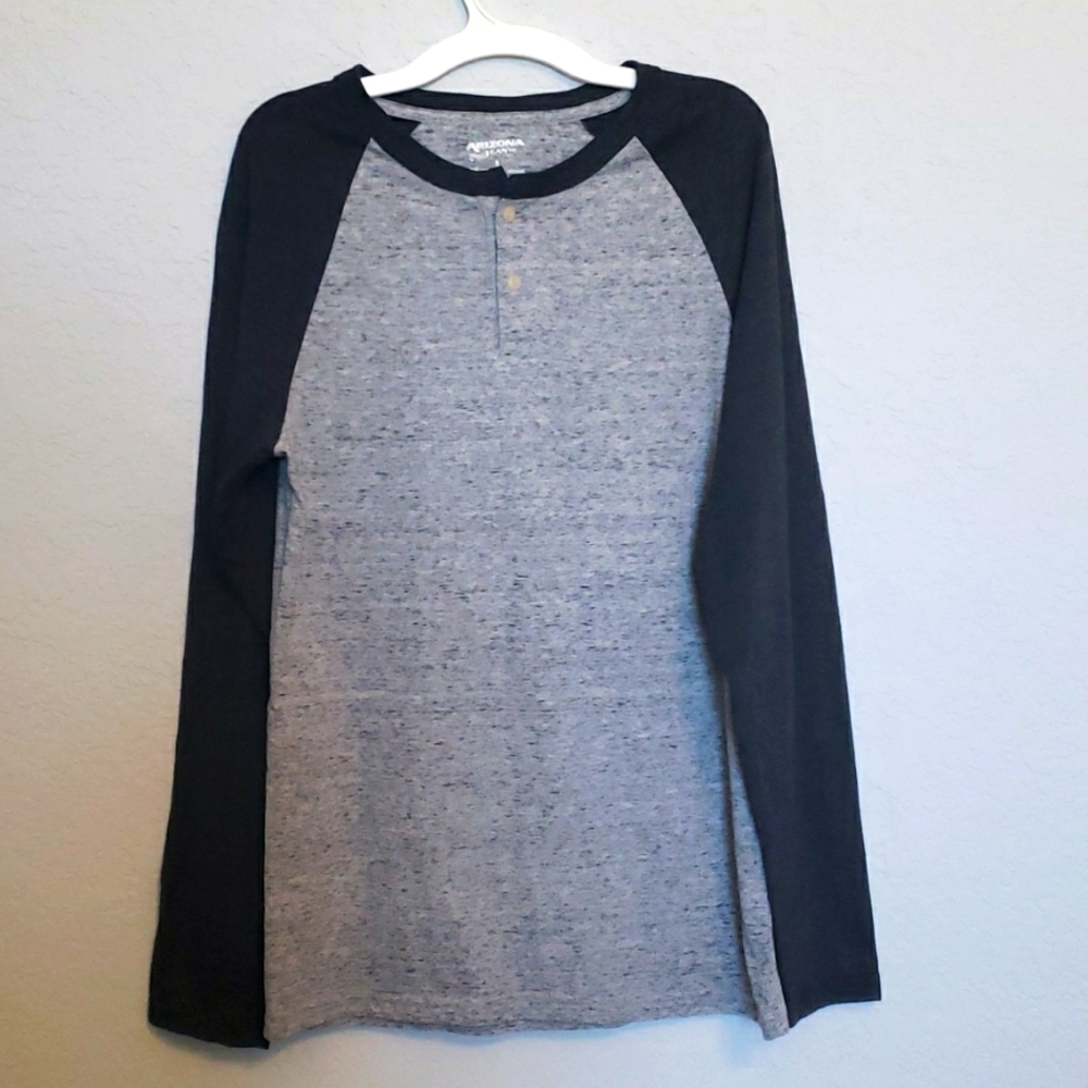 Men's Long Sleeve Shirt, Arizona, Small, Gray